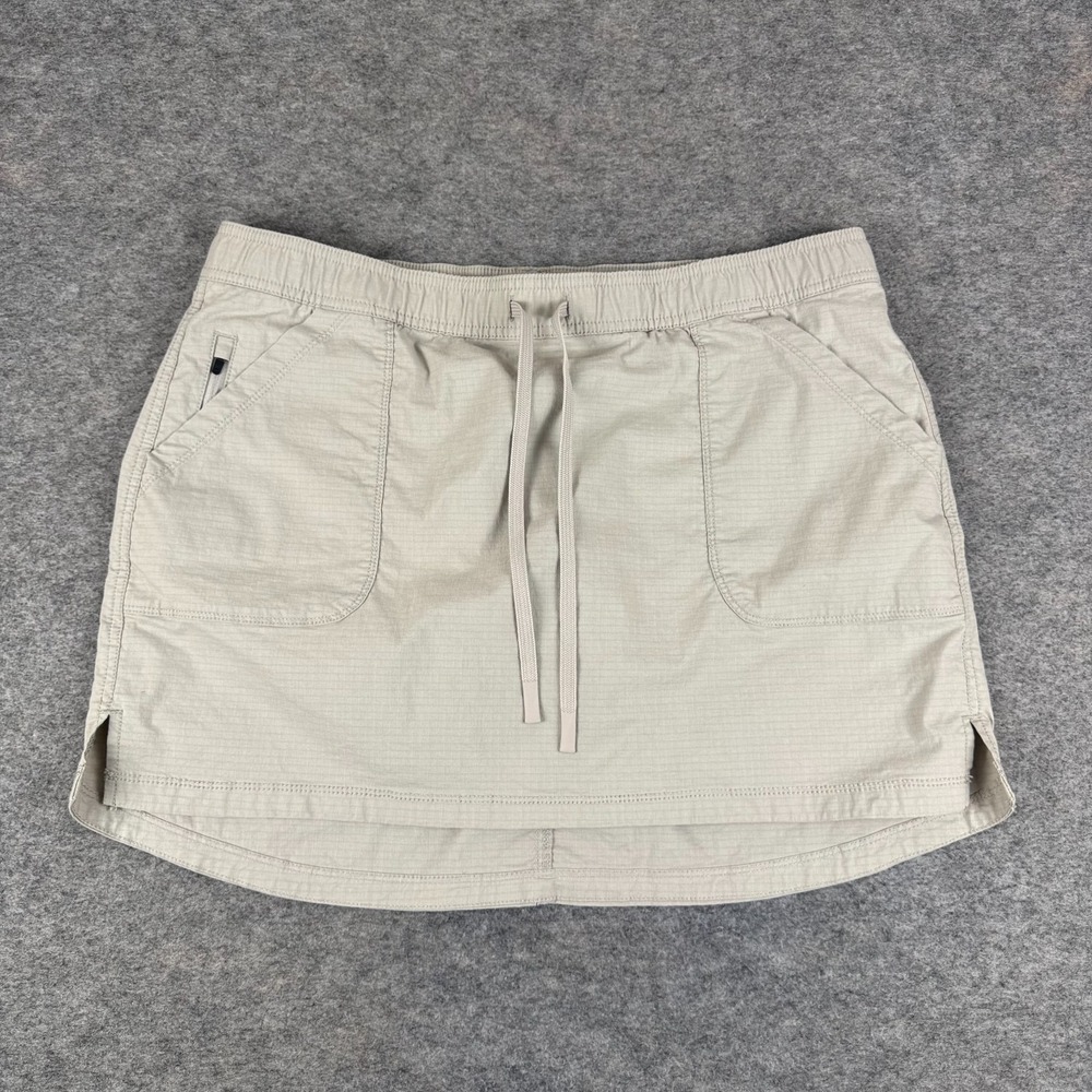 Title Nine Scout Ripstop Skort Skirt Lined Khaki Womens Large L
